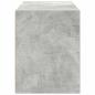 Preview: Schrank mit 2 Schubladen Betongrau 60x31x40 cm Holzwerkstoff