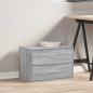 Preview: Schrank mit 2 Schubladen Grau Sonoma 60x31x40 cm Holzwerkstoff