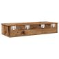Preview: Wandregal mit Schubladen Altholz-Optik 100x37,5x19 cm