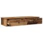 Preview: Wandregal mit Schubladen Altholz-Optik 100x37,5x19 cm