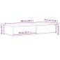 Preview: Wandregal mit Schubladen Altholz-Optik 100x37,5x19 cm
