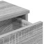 Preview: Wandregal mit Schubladen Grau Sonoma 100x37,5x19 cm