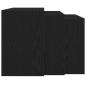 Preview: Satztische 3 Stk. Schwarz Holzwerkstoff