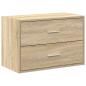 Preview: Schrank mit 2 Schubladen Sonoma-Eiche 60x31x40cm Holzwerkstoff
