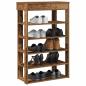 Preview: ARDEBO.de - Schuhregal Altholz-Optik 60x30x98 cm Holzwerkstoff