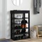 Preview: Schuhregal Schwarz 60x30x98 cm Holzwerkstoff
