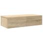 Preview: ARDEBO.de - Wandregal mit Schubladen Sonoma-Eiche 60x26,5x15 cm