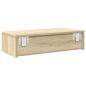 Preview: Wandregal mit Schubladen Sonoma-Eiche 60x26,5x15 cm