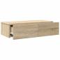 Preview: Wandregal mit Schubladen Sonoma-Eiche 60x26,5x15 cm