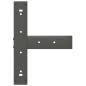 Preview: Esstischbeine T-Form 2 Stk. Anthrazit 50x35x(72-73) cm Stahl