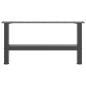 Preview: Couchtischbeine Anthrazit 2 Stk. 30×70 cm Stahl