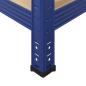 Preview: Lagerregale mit 4 Böden 2 Stk. Blau Stahl & Holzwerkstoff