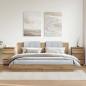Preview: ARDEBO.de - Nachttische 2 Stk. Artisan-Eiche 40x35x62,5 cm Holzwerkstoff