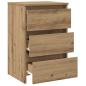 Preview: Nachttische 2 Stk. Artisan-Eiche 40x35x62,5 cm Holzwerkstoff