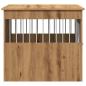 Preview: Hundekäfig im Möbelstil Artisan-Eiche 64,5x80x71 cm