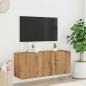 Preview: TV-Wandschrank Artisan-Eiche 100x30x41 cm
