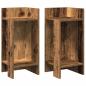 Preview: Beistelltische 2 Stk. mit Ablage Altholz-Optik 25,5x27x60 cm