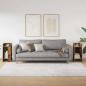 Preview: Beistelltische 2 Stk. mit Ablage Altholz-Optik 25,5x27x60 cm