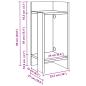Preview: Beistelltische 2 Stk. mit Ablage Altholz-Optik 25,5x27x60 cm