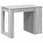 Preview: Schreibtisch mit Schubladen Ablage Grau Sonoma 102x62x77,5 cm