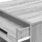 Preview: Schreibtisch mit Schubladen Ablage Grau Sonoma 102x62x77,5 cm