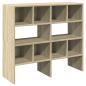 Preview: Schuhregale 2 Stk. Stapelbar Sonoma-Eiche 89,5x30x40 cm