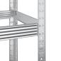 Preview: Reifenregal 2 Böden Silbern 110x40x180 cm Stahl & Holzwerkstoff