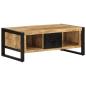 Preview: ARDEBO.de - Couchtisch 90x50x36 cm Raues Massivholz Mango