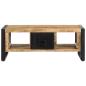 Preview: Couchtisch 90x50x36 cm Raues Massivholz Mango