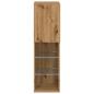 Preview: TV-Schrank mit LED-Leuchten Artisan-Eiche 30,5x30x102 cm