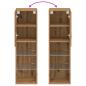 Preview: TV-Schrank mit LED-Leuchten Artisan-Eiche 30,5x30x102 cm