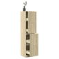 Preview: ARDEBO.de - Apothekerschrank Sonoma-Eiche 40x41x174,5 cm Holzwerkstoff