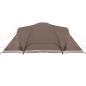 Preview: Kuppel-Familienzelt 6 Personen Braun Wasserdicht