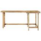 Preview: Schreibtisch 165x110x75 cm Massivholz Mango
