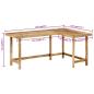 Preview: Schreibtisch 165x110x75 cm Massivholz Mango