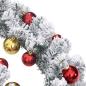 Preview: Weihnachtsgirlande mit Kugeln und LED-Leuchten Grün 5 m PVC