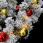 Preview: Weihnachtsgirlande mit Kugeln und LED-Leuchten Grün 5 m PVC