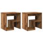 Preview: Nachttische 2 Stk. Altholz-Optik 40x30x40 cm Holzwerkstoff