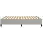 Preview: Bettgestell Hellgrau 180x200 cm Stoff