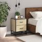 Preview: Nachttisch Sonoma-Eiche 40x31x50 cm Holzwerkstoff