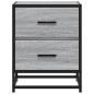 Preview: Nachttische 2 Stk. Grau Sonoma 40x31x50 cm Holzwerkstoff