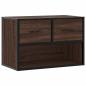 Preview: TV-Schrank Braun Eiche 60x31x39,5 cm Holzwerkstoff und Metall