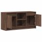 Preview: TV-Schrank mit LED-Beleuchtung Braun Eichen-Optik 100x34x50 cm
