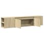 Preview: TV-Wandschrank mit LED-Beleuchtung Sonoma-Eiche 180x31x39,5 cm
