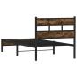 Preview: Bettgestell ohne Matratze mit Kopfteil Sonoma-Eiche 107x203 cm