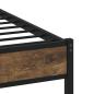 Preview: Bettgestell ohne Matratze mit Kopfteil Sonoma-Eiche 107x203 cm