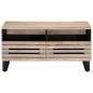 Preview: Couchtisch 80x55x40 cm Raues Massivholz Mango