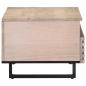 Preview: Couchtisch 80x55x40 cm Raues Massivholz Mango