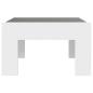 Preview: Couchtisch mit Infinity-LED Weiß 50x50x30 cm