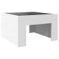 Preview: Couchtisch mit Infinity-LED Weiß 50x50x30 cm